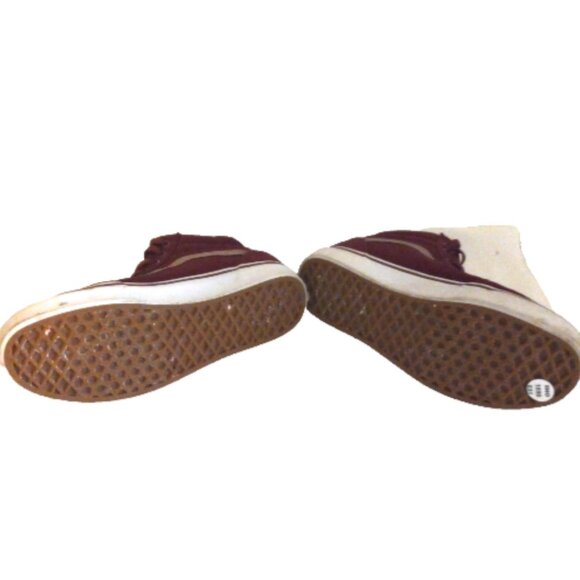 VANS Sk8-Hi High Top Sneakers Maroon Canvas Women’s 7.5 Lace Up EUC - Picture 5 of 9